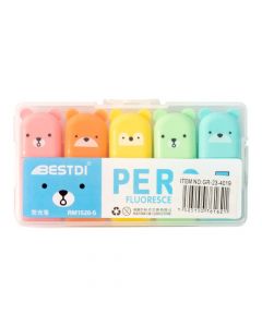 Marcadores estampado oso surtidos