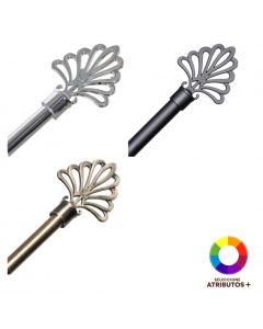 Cortinero metálico con detalle