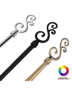 Cortinero metálico 120 cm