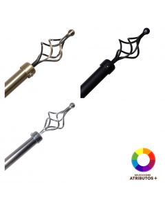 Cortinero metálico 3m espiral