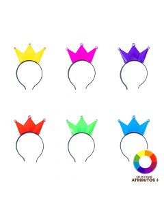Diadema con corona iluminada