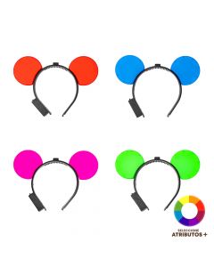 Diadema con orejas y luz
