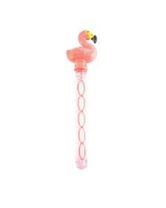 Burbuja plástica figura flamingo 36cm +3a surtido