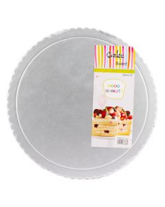 Base para queque 5und plateado