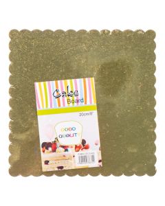 Base cartón para queque dorado