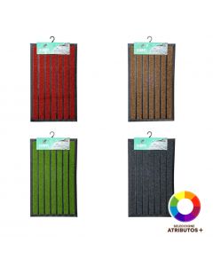 Alfombra rayas bicolor 45x75