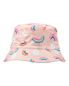Sombrero niña estampado arcoíris