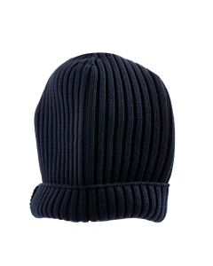 Gorro con relieve rayas azul