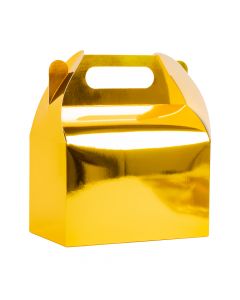 Caja cartón lisa 15x9.2x16.5cm 8pzas dorado