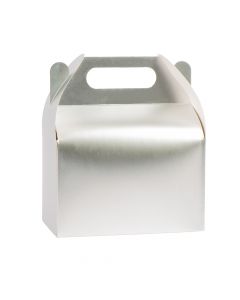 Caja cartón lisa 15x9.2x16.5cm 8und plateado
