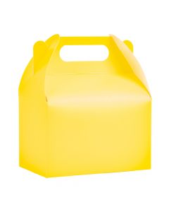 Caja cartón lisa 15x9.2x16.5cm 8und amarillo