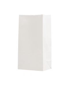 Bolsa papel lisa 17x5.5x9cm 12und blanco
