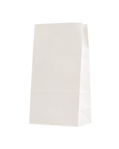 Bolsa papel lisa 24x13x8cm 12und blanco