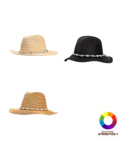 Sombrero dama diseño concha