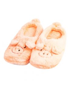 Pantufla afelpada figura cerdito 34-35 rosado