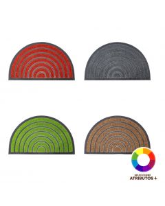 Alfombra semicircular tela