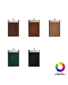 Alfombra tela hojas surtidas