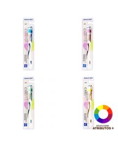 Cepillo dental bicolor con relieve