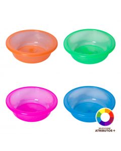 Recipiente plástico circular