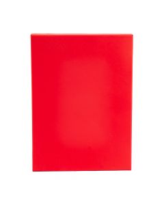 Caja cartón lisa rectangular m rojo