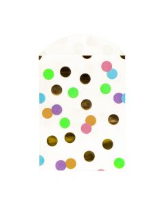Bolsa papel lisa estampado 12und multicolor