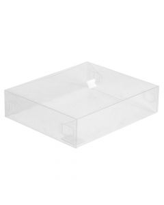 Caja lisa 18x15x4.5cm transparente