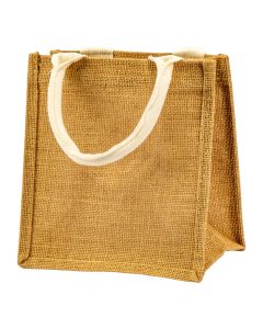 Bolsa yute beige blanco