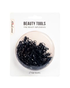 Liga para cabello lisa 100und negro