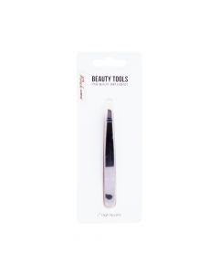 Pinza metálica lisa para cejas 9.5cm