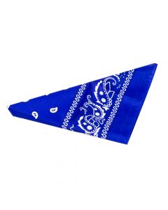 Pañuelo típico estampado azul