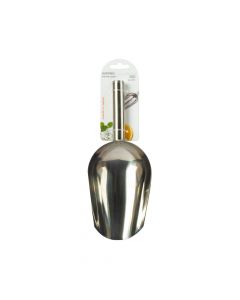 Cuchara metal para hielo lisa 24.5cm 