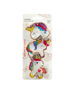 Cortador metal para repostería con forma unicornio 3pzas 