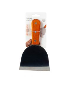 Espátula metálica lisa con puño madera 20cm 