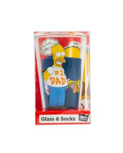 Vaso vidrio media estampado Homero 15x9x9cm 450ml
