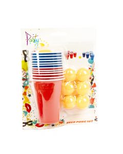 Juego beer pong 18pzas multicolor