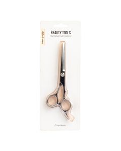 Tijera metálica para cabello lisa 17cm