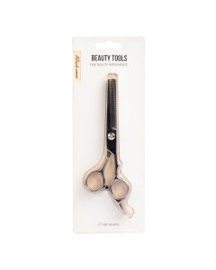 Tijera metálica para cabello lisa 17cm