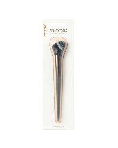 Brocha plástica para maquillaje 17.5cm gris