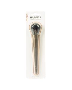 Brocha plástica para maquillaje lisa 18.5cm negro