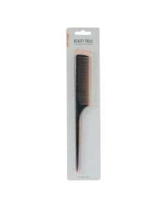 Peine plástico liso para cabello 22.5x2.7cm negro