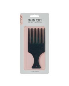 Peine plástico para cabello liso 14.6x6.5cm negro