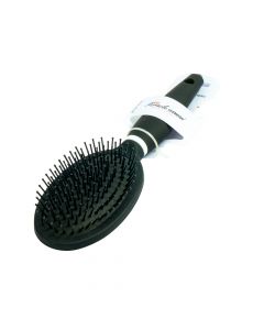 Cepillo plástico liso para cabello 24.5x7cm negro