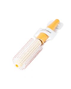 Cepillo plástico para cabello redondo liso 