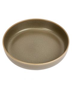 Bowl cerámica estampado 9x1.7pulg gris