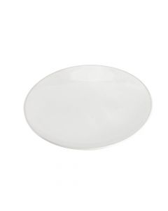 Plato cerámica plano liso 8.5pulg blanco