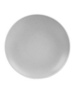 Plato cerámica plano liso 8.5pulg gris