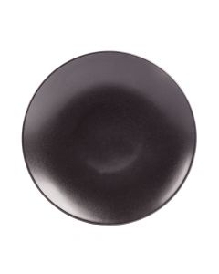 Plato cerámica plano estampado 8.5pulg gris