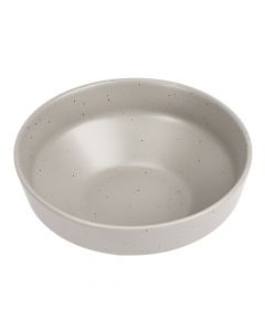 Bowl cerámica estampado puntos 6pulg gris