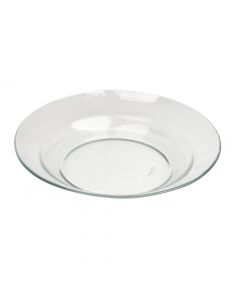 Bowl vidrio liso y relieve 22cm transparente