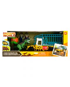 Camión y dinosaurio plástico +3a